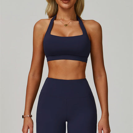 The Bold Halter Sports Bra Flared Leggings 2-Piece Set