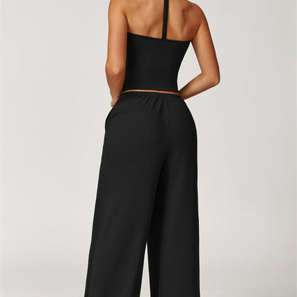 The Sprint Halter Tank Top Sweatpants 2-Piece Set