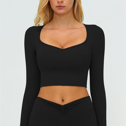 The Lushness Long Sleeve Crop top Leggings 2-Piece Set