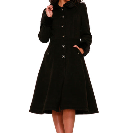 4040 Black Swing Coat