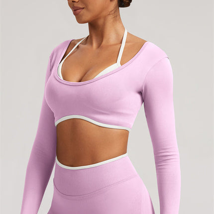 The Elevate Long Sleeve Crop top Leggings 2-Piece Set