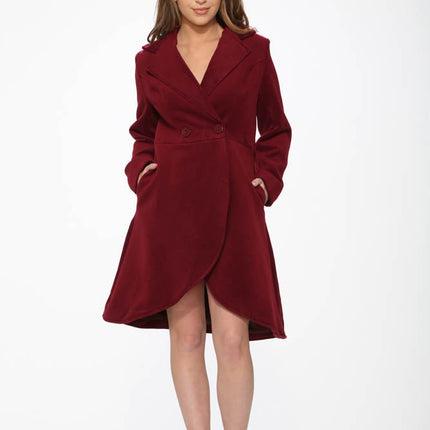 BU4124 Katherine Coat in Burgundy