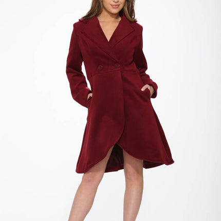 BU4124 Katherine Coat in Burgundy