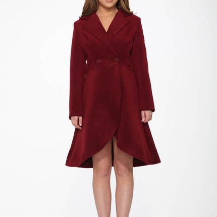BU4124 Katherine Coat in Burgundy