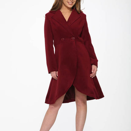 BU4124 Katherine Coat in Burgundy