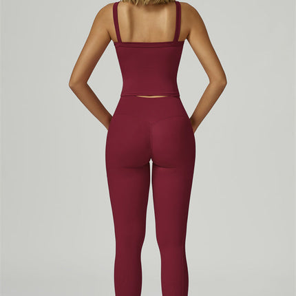The Flourish Crop Tank Leggings 2-Piece Set