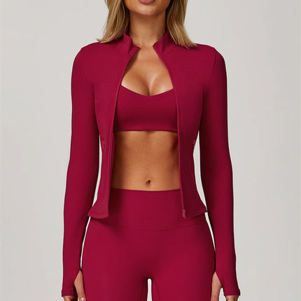 The Refresh Jacket Sports Bra Leggings 3-Piece Set