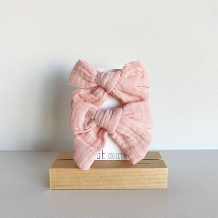 Muslin Cotton Bows - assorted