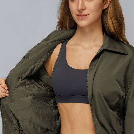 The Elle Form Crop Zip Jacket