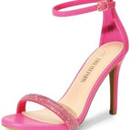 8.5 / Hot Pink-rhinestone