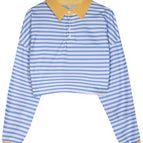 Large / Blue White