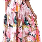 Small / 1#multi Pink Print