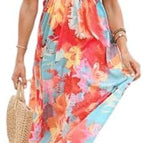 Small / 1#multi Orange Print