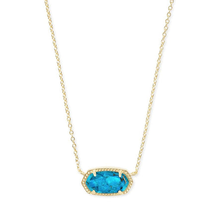 Kendra Scott Elisa Pendant Necklace - 14k Gold Plated Delicate Fashion Jewelry for Women