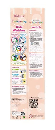 Kids Time Teacher Watch - Educational Analog Watch with Japanese Quartz Movement Ages 5-12