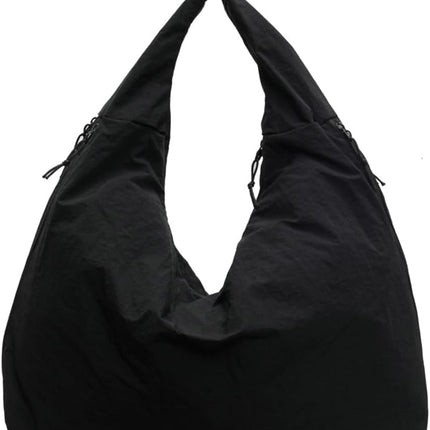 Women Slouchy Hobo Bag - Large Nylon Shoulder Crossbody Tote Handbag