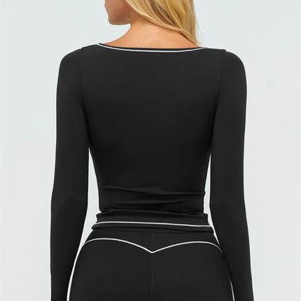 The Amara Long Sleeve T-shirt Shorts 2-Piece Set