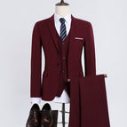 Wine Red / 2XL / Two buttons