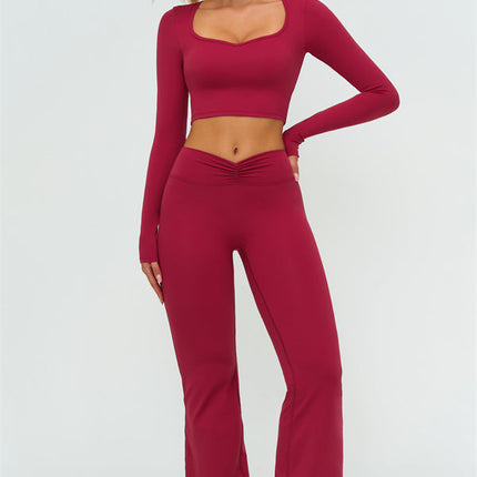 The Lushness Long Sleeve Crop top