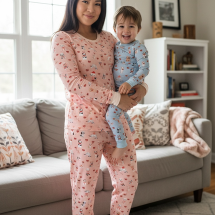 Pups & Kisses (Women's PJ) - Pink