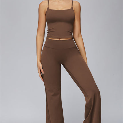 The FlexCore Crop Tank Flared Leggings 2-Piece Set