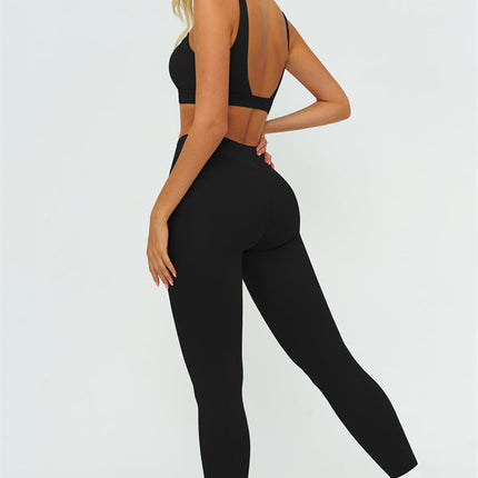 The Lushness V-Back Sports Bra Leggings 2-Piece Set