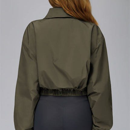 The Elle Form Crop Zip Jacket
