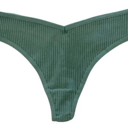 Cotton Rib Thong