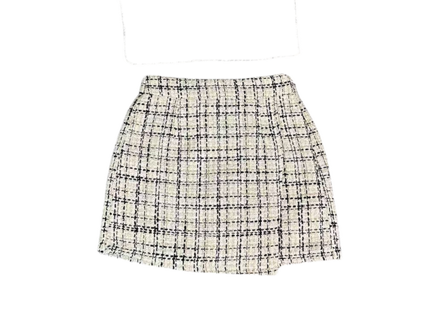 AA Lavender Tweed Ruffle Skort