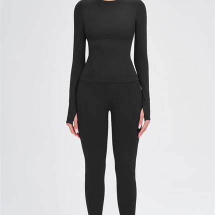 The Whim Long Sleeve T-shirt Leggings 2-Piece Set