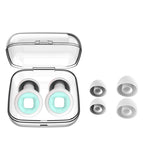 White Blue 2pairs ear cap