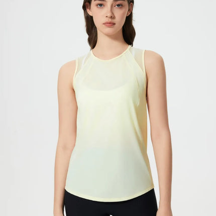 Millennia Cutout Back Round Neck Active Tank