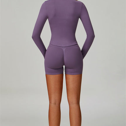 The Empower Jacket Sports Bra Shorts 3-Piece Set