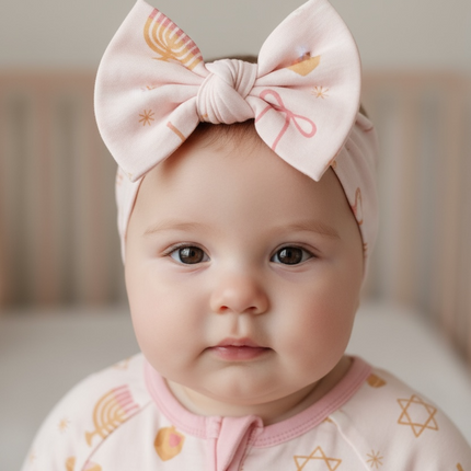 Pretty In Hanukkah (Bow Headband)