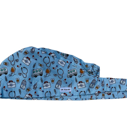 DK Scrubs Medical Emoji Scrub Cap
