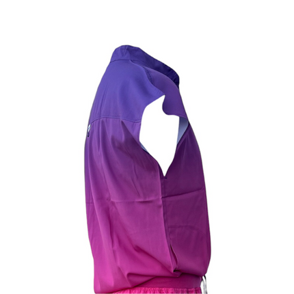 DK Gradient Zipper Scrub Top (Purple/Pink)