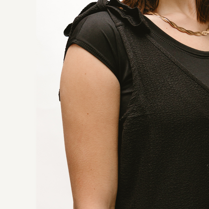 Elegant Basic Cap Sleeve Halftee