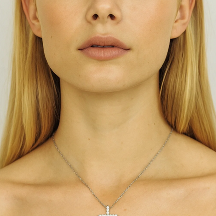 Faith Cubic Zirconia Cross Necklaces