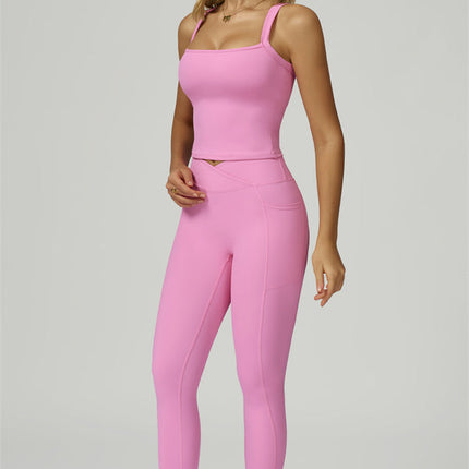 The Flourish Crop Tank Leggings 2-Piece Set