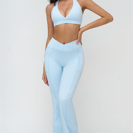 The BoldFit Sports Bra Flared Leggings 2-Piece Set