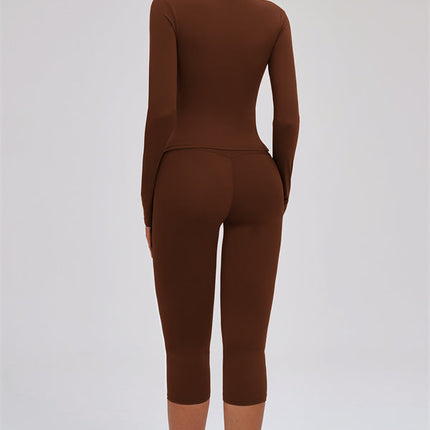 The Twirl Halter Tank Top Capri Leggings 2-Piece Set