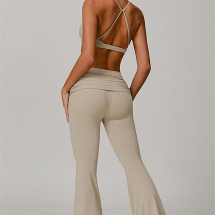 The Juno Star Sports Bra Flared Leggings 2-Piece Set