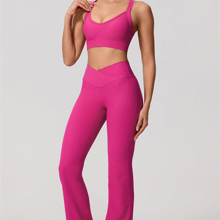 The Daze Sports Bra Flared Leggings 2-Piece Set