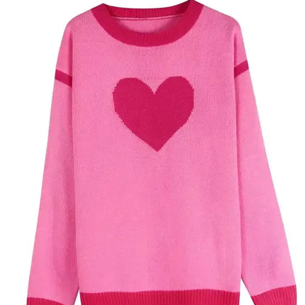 Heart Motif Sweater