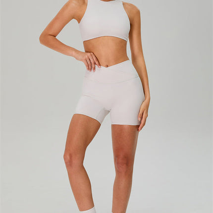 The Jewel Crop Top Crossover Shorts 2-Piece Set