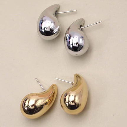 GRACEFUL LIGHTWEIGHT TEARDROP EARRINGS | 80E1961