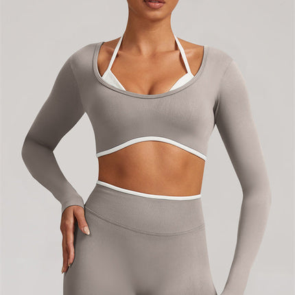 The Elevate New Long Sleeve Crop top Leggings 2-Piece Set