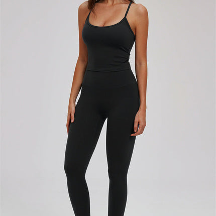 The Svelte Cross Back Tank Top Leggings 2-Piece Set