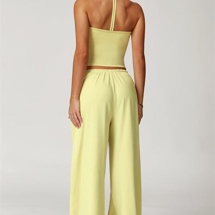 The Sprint Halter Tank Top Sweatpants 2-Piece Set
