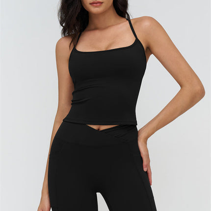 The BoldFit Crop Top Flared Leggings 2-Piece Set